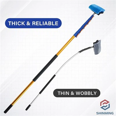 Berus kereta dengan tiang teleskopik